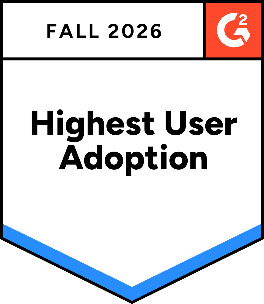 G2 Fall 2026 Highest User Adoption - Procurement Orchestration
